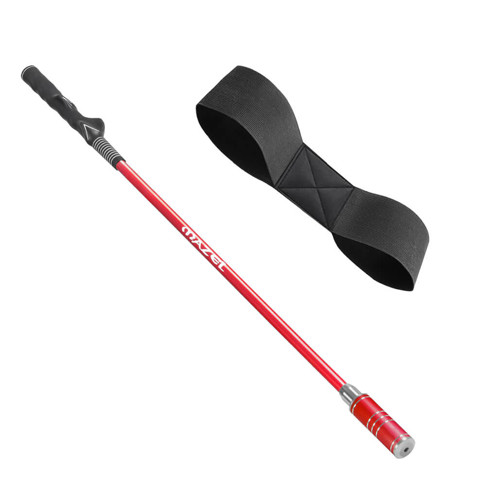 golf swing trainer aid for tempo red