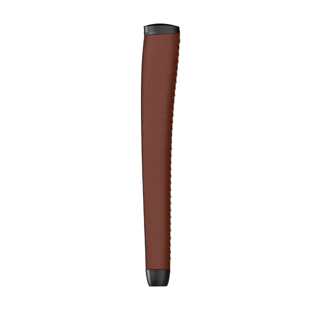mazel golf leather putter grip brown 2
