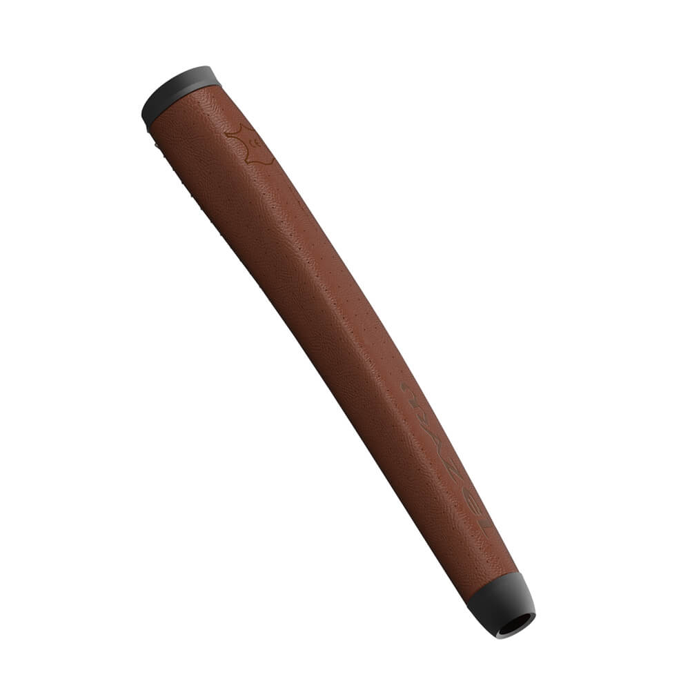 mazel golf leather putter grip brown 3