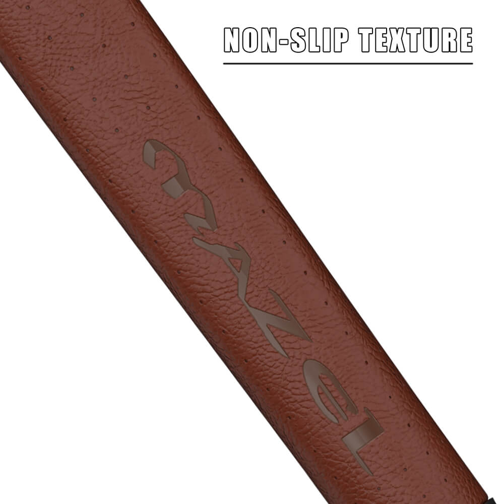 mazel golf leather putter grip brown 5