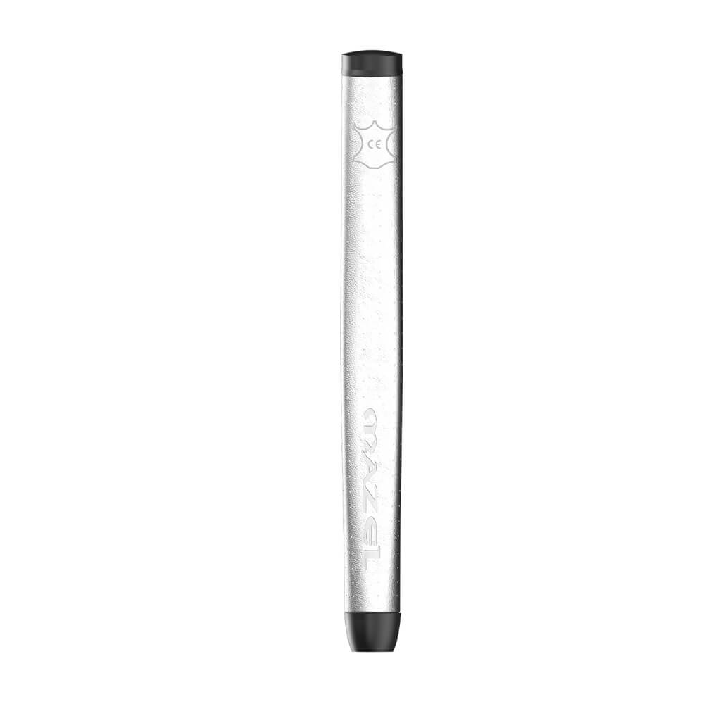 mazel golf leather putter grip silver 1