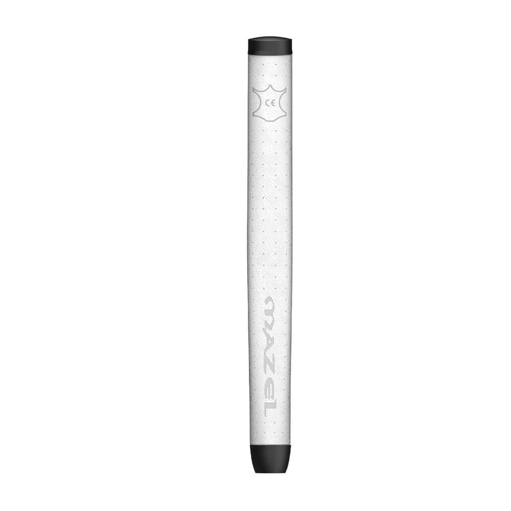 mazel golf leather putter grip white 6