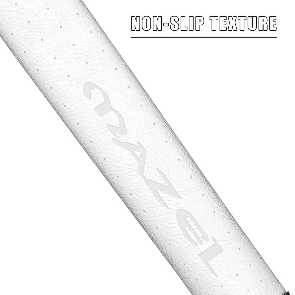 mazel golf leather putter grip white 4