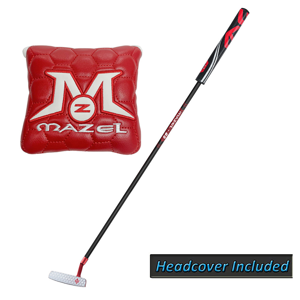 mazel golf putter with graphite shaft red