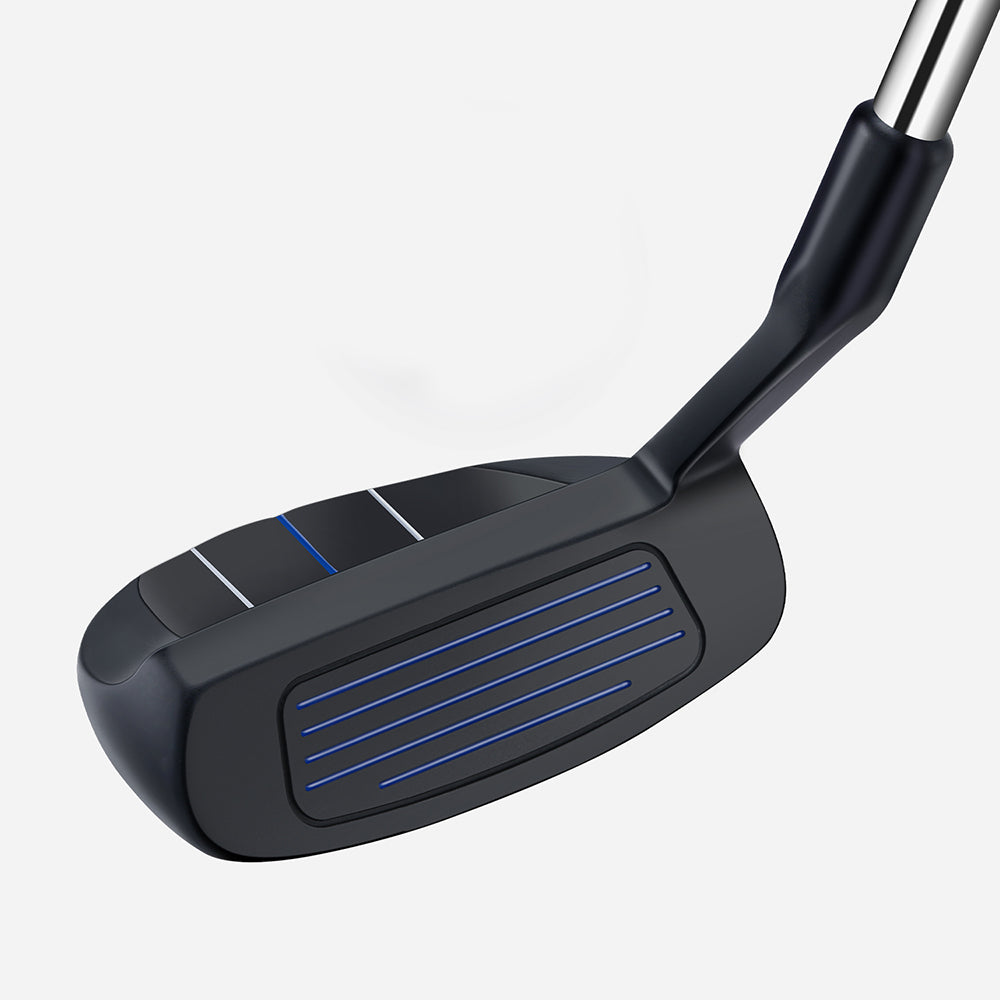 MAZEL 37° Silver Chipper Wedge Face with Pink and Black Alignment Lines