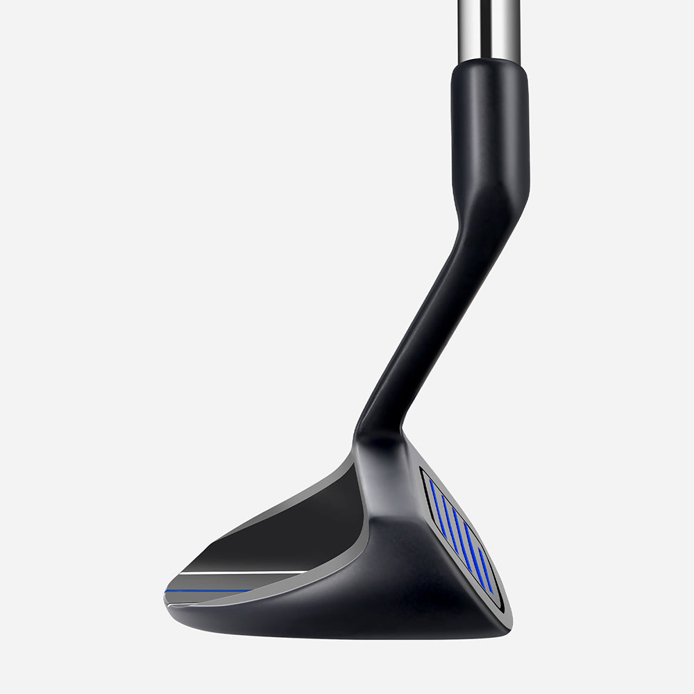 Side View of MAZEL 37° Black Golf Chipper Wedge Highlighting Wide Sole for Easy Chipping