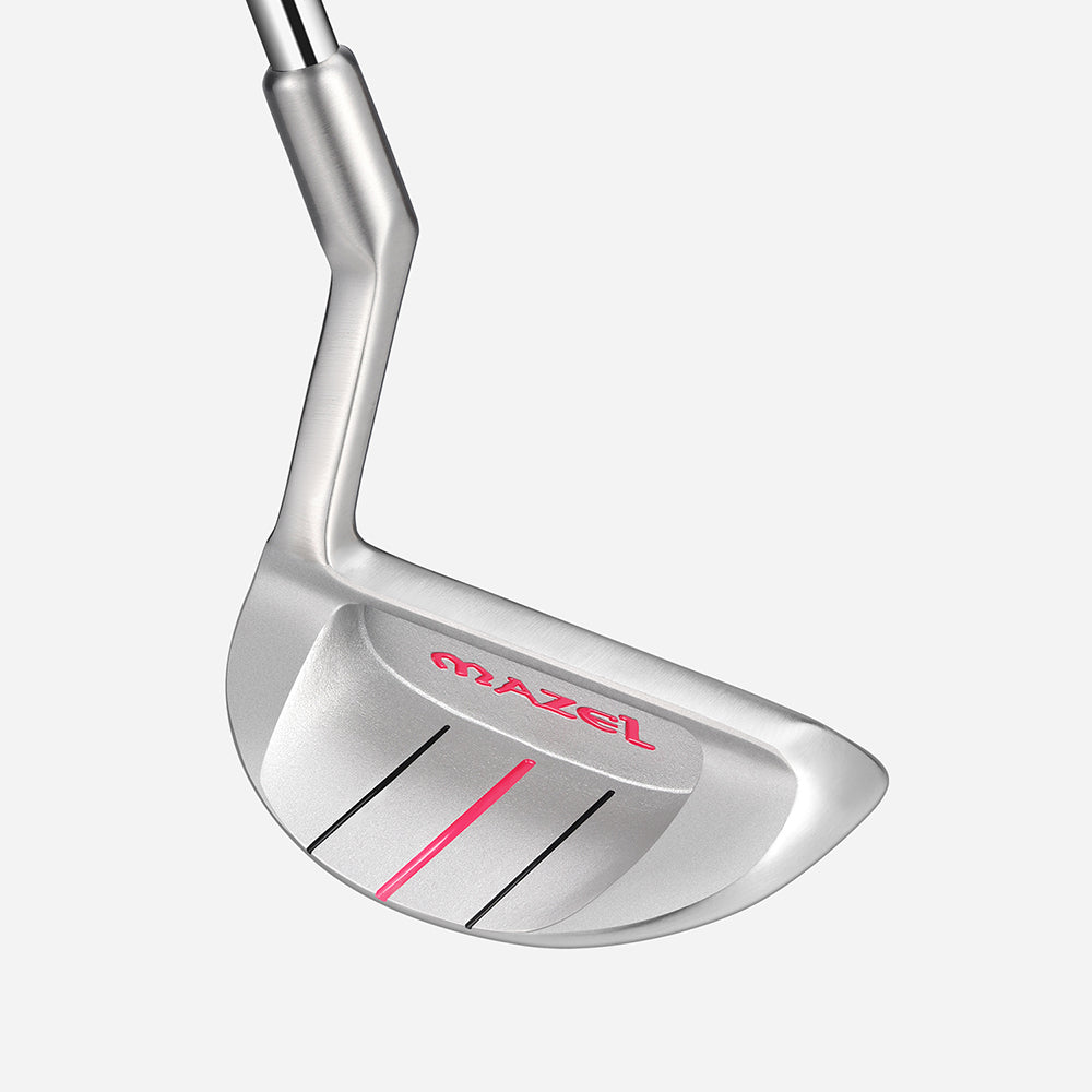 MAZEL 37° Silver Chipper Wedge Head Showing Pink and Black Alignment Lines
