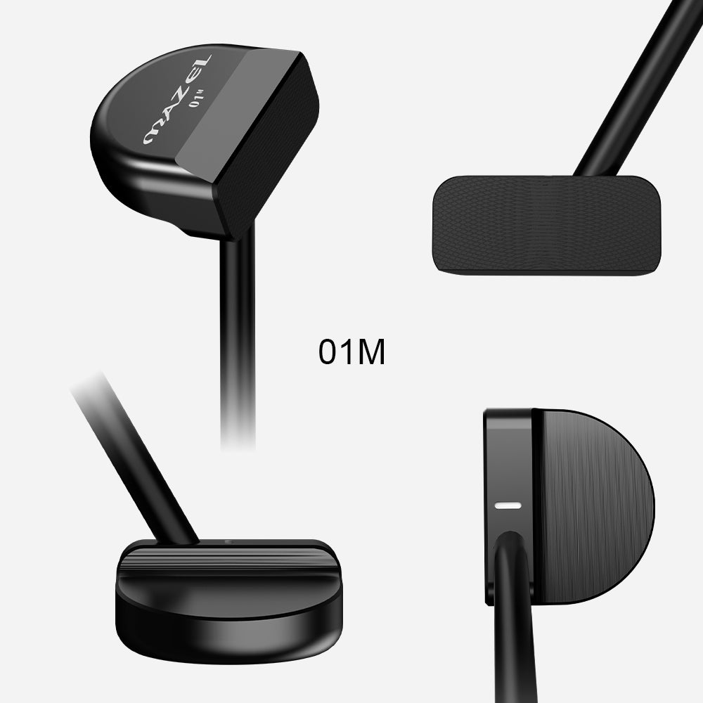 Multi-angle image of Mini Golf Putter Trainer showcasing small head and training-focused structure.