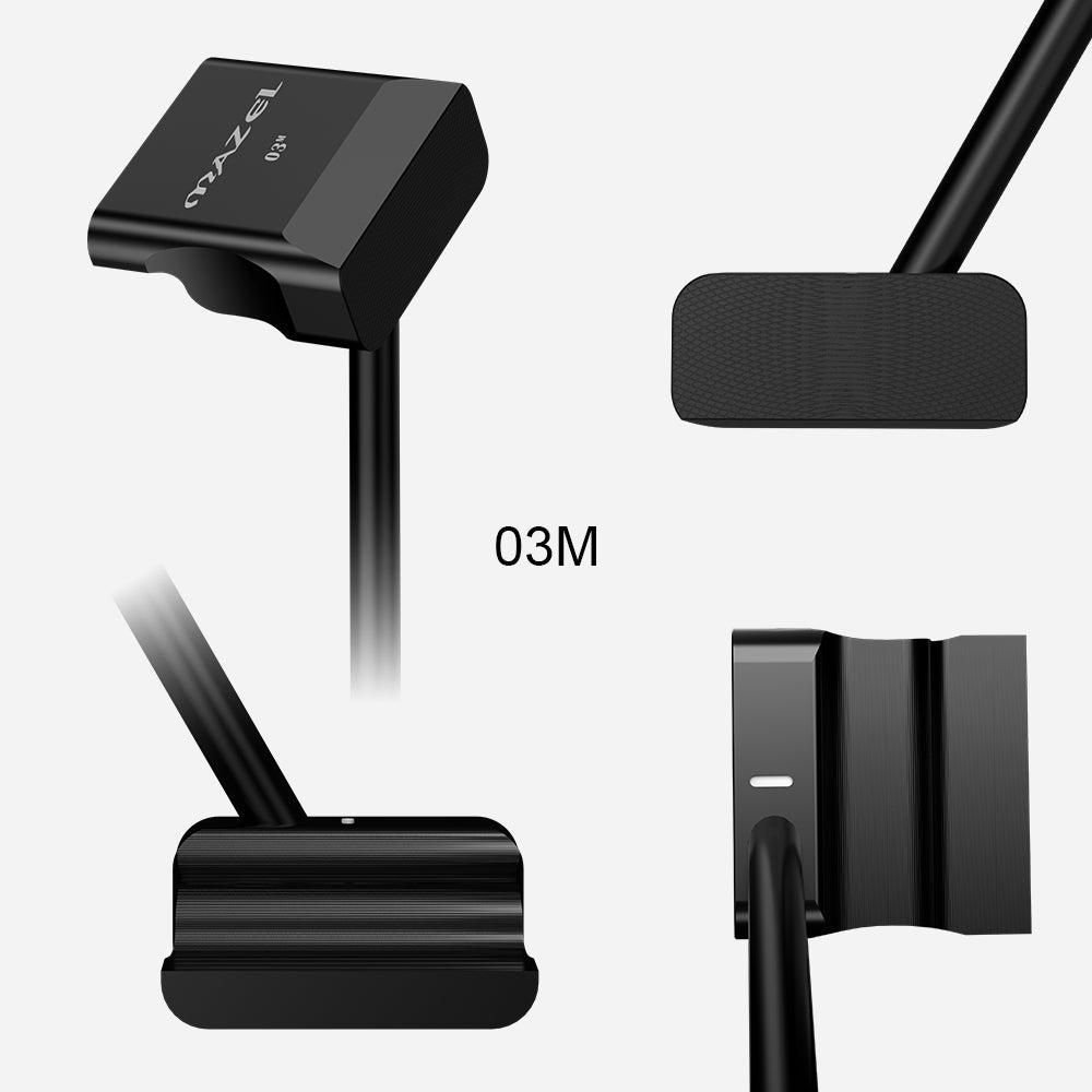 Detailed views of Mini Golf Putter Trainer Aid from all sides, designed to improve putting accuracy.