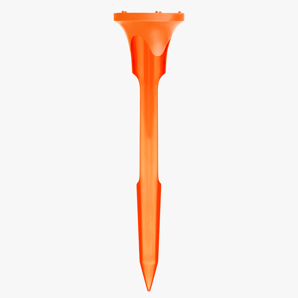 mazel orange golf tees easy to insert by hand into turf