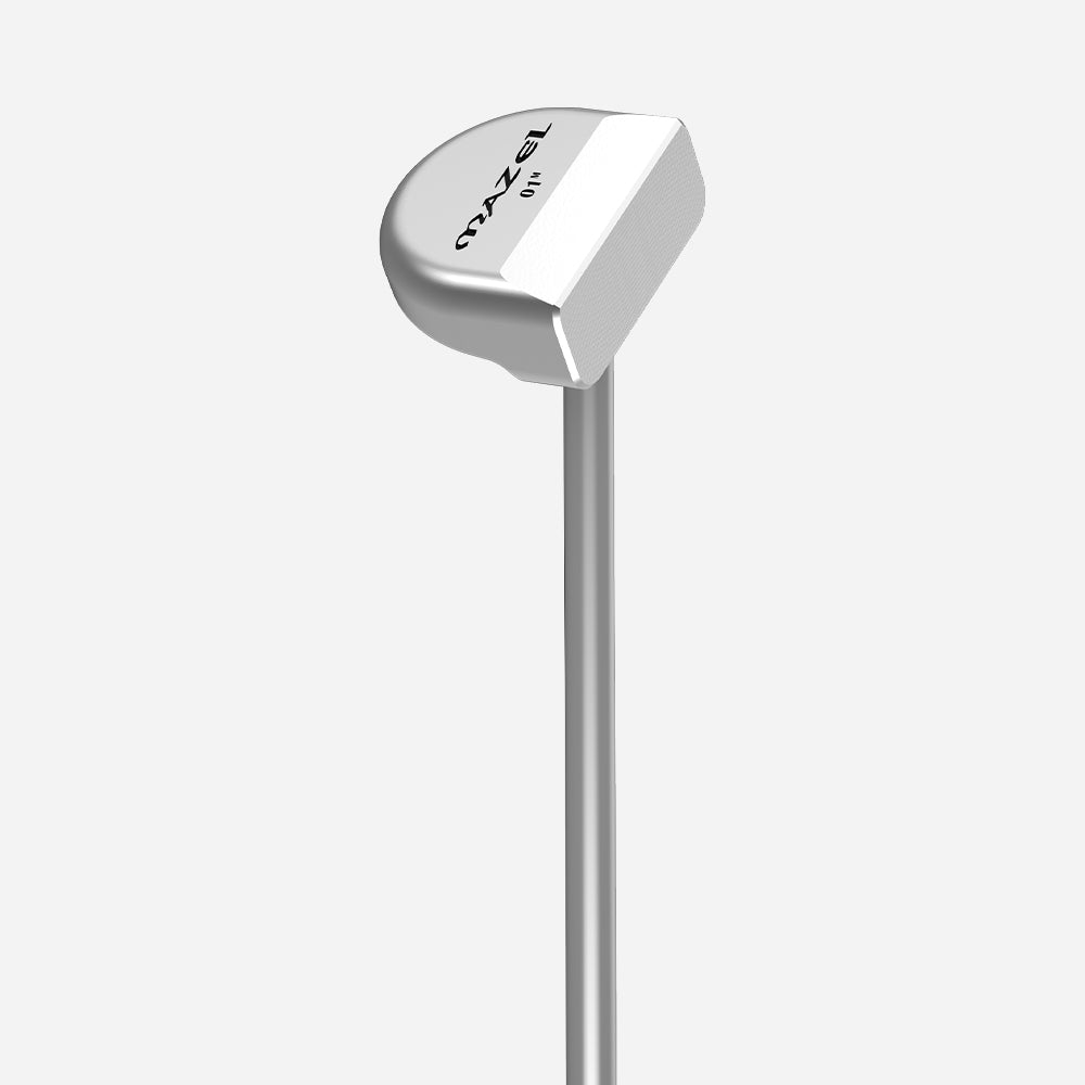 Silver Mini Putter, 01m, designed for alignment and stroke training with milled face