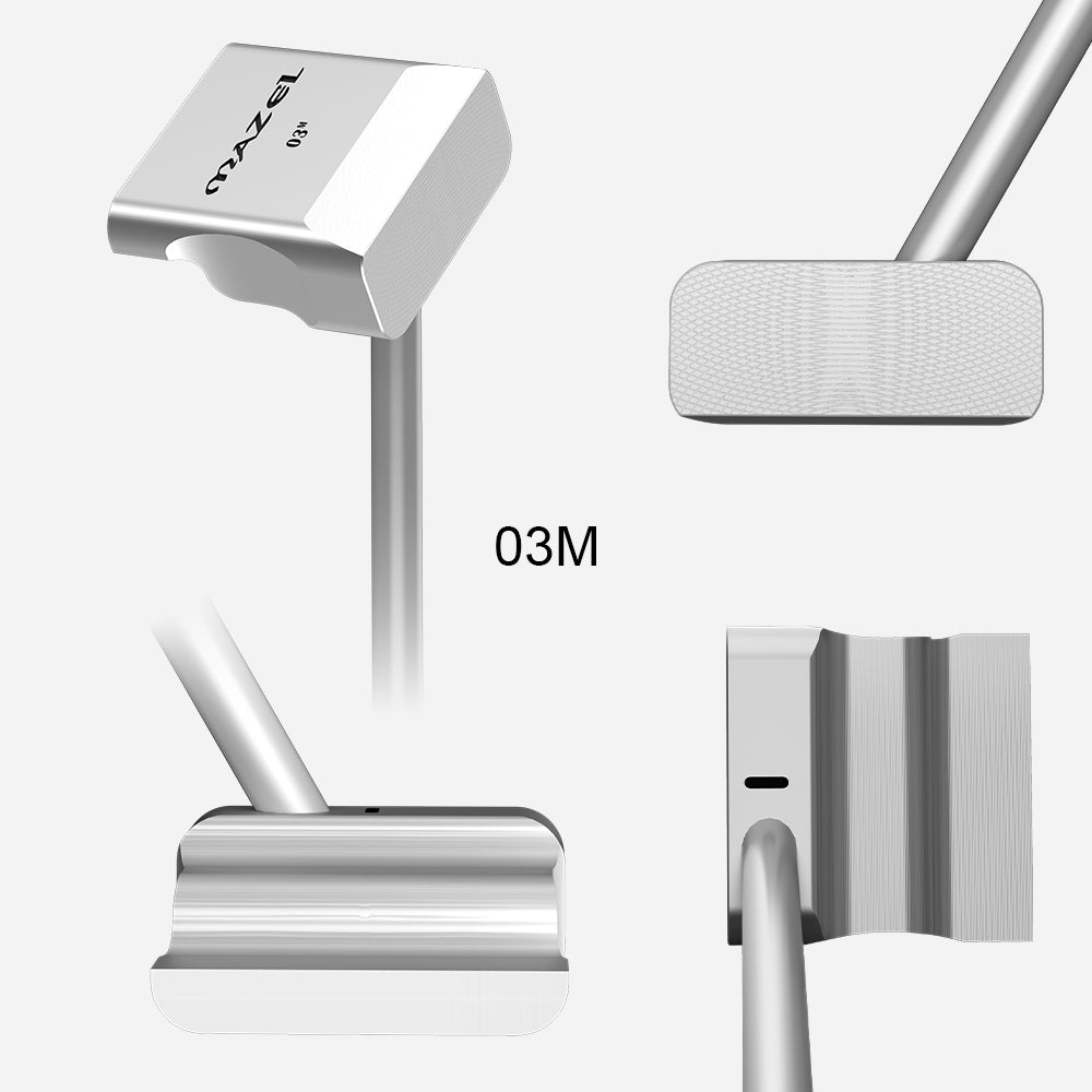 Four-angle view of Mini Golf Putter Trainer Aid, highlighting design details from all sides.