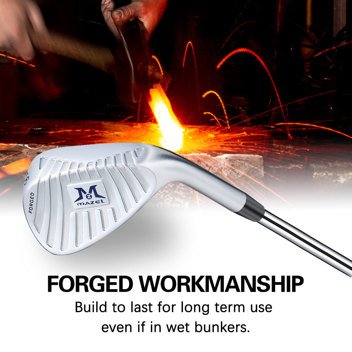 mazel forged workmanship wedge silver