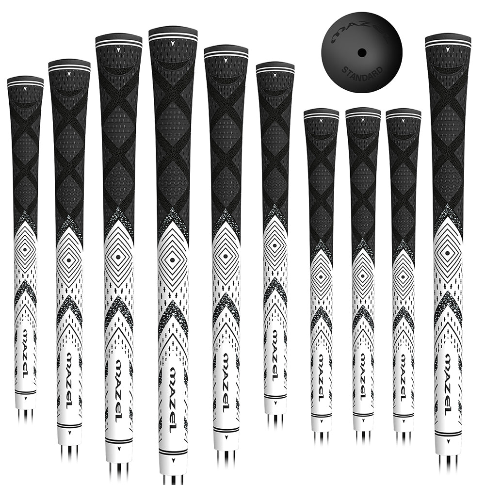 Cord Rubber Golf Grips for Men - 10 Pack