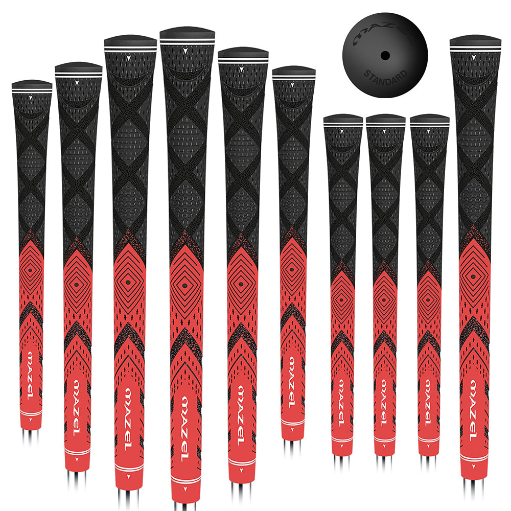 Cord Rubber Golf Grips for Men - 10 Pack