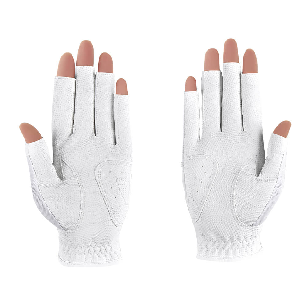 Women's Fingerless Golf Gloves One Pair Open-Finger Design