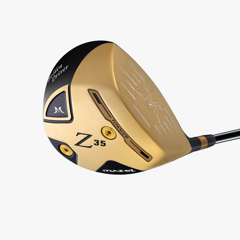 Front view of MAZEL 10.5° titanium golf driver for beginners