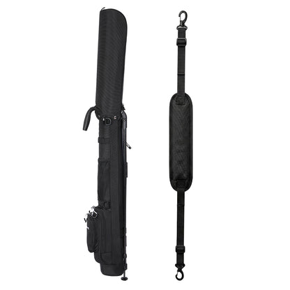 Mazel Golf black lightweight golf carry bag with dual strap system, minimalist Sunday golf stand bag for practice and quick rounds