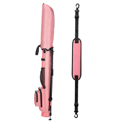 Mazel Golf pink lightweight golf stand bag for women, ultra-light Sunday golf carry bag with shoulder strap and built-in stand for quick rounds