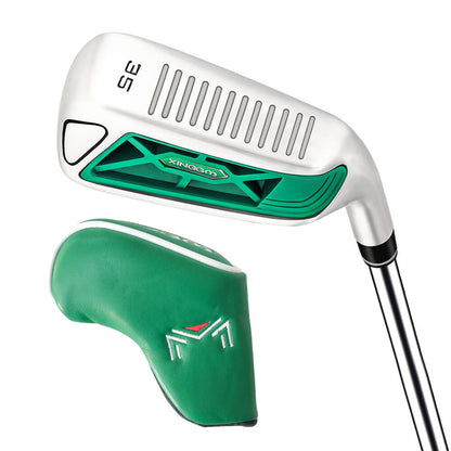 chipper golf club with head cover 35 degree green
