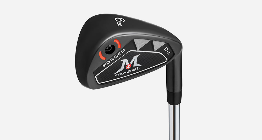 Forged golf irons set with hollow body for forgiveness and confidence on every swing