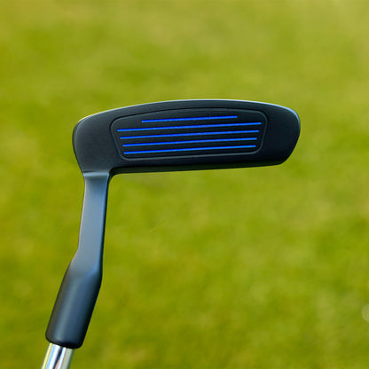 Close-up of MAZEL 37° golf chipper grooved face for better control and spin