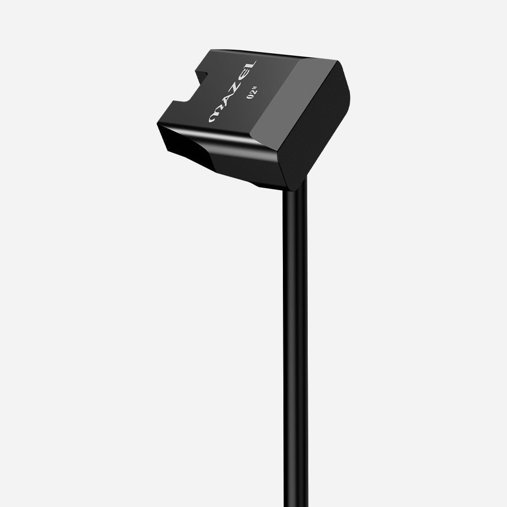 Black CNC training putter,02m, designed to improve putting accuracy 