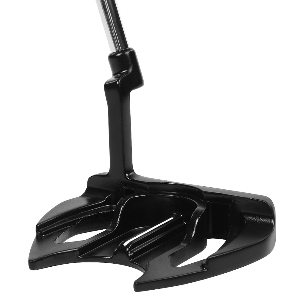 mazel golf putter sightline alignment on black golf putter for accuracy