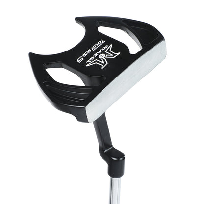 mazel golf putter black golf putter with blue grip for men right hand