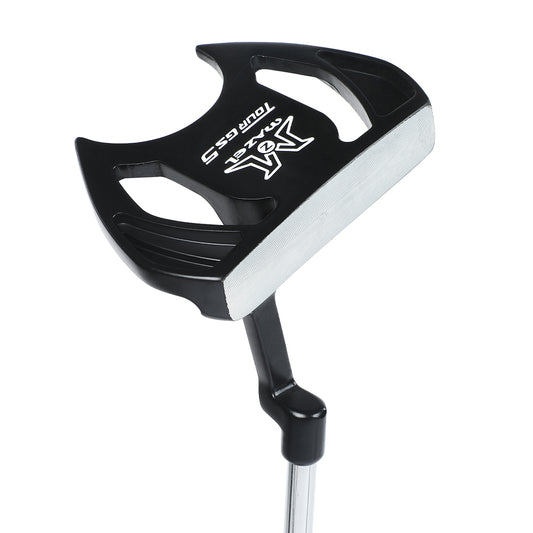 mazel golf putter black golf putter with blue grip for men right hand