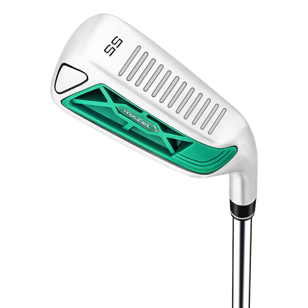 Mazel Chipper Wedge 2.0 55° Green – Rubber Grip for Short Game Control and Comfortable Swing