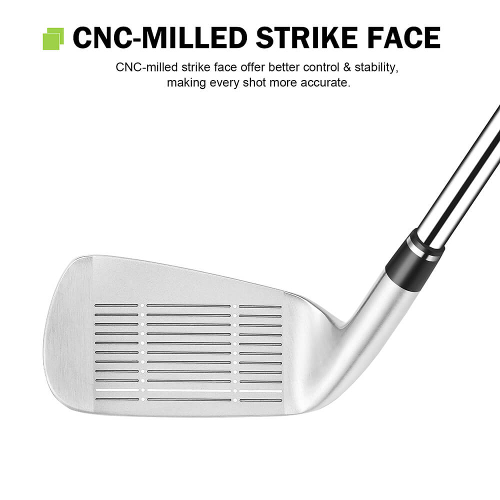 Chipper Wedge 2.0 45° 55° Short Game Club – Green CNC Milled Strike Face