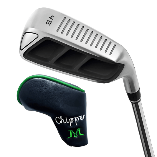 MAZEL 45 Degree Black Right Hand Golf Chipper Club with Protective Headcover – Easy Short Game Wedge for High Handicappers