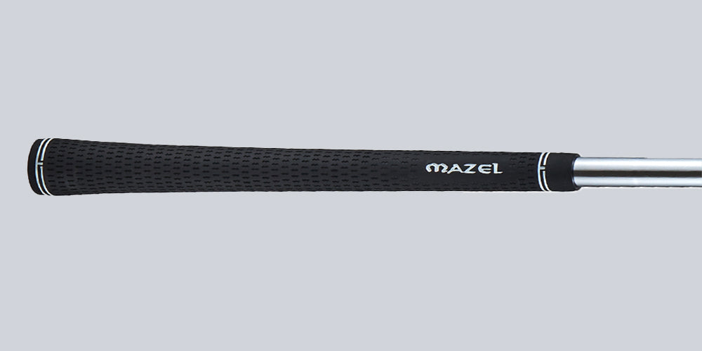 Ergonomic rubber golf grip designed for maximum comfort, reduced hand fatigue, and secure control during swings
