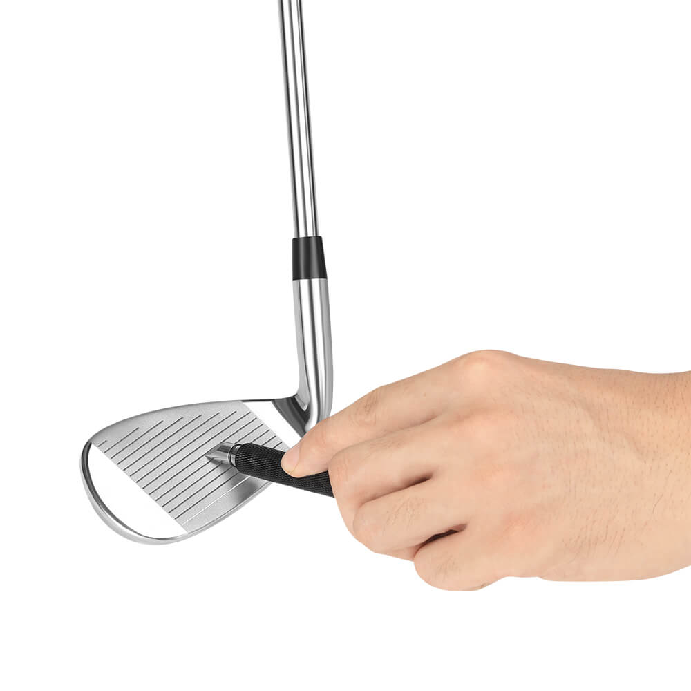 Golf club groover sharpener tool for deep cleaning and groove maintenance