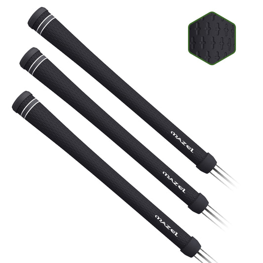 MAZEL Golf 3-Pack Lightweight Golf Grips – EVA Core for Comfort & Control