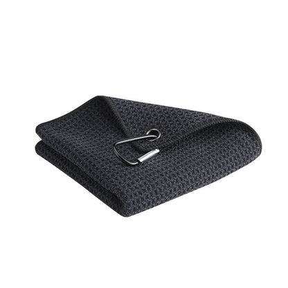 Microfiber golf towel for final cleaning and polishing of clubs