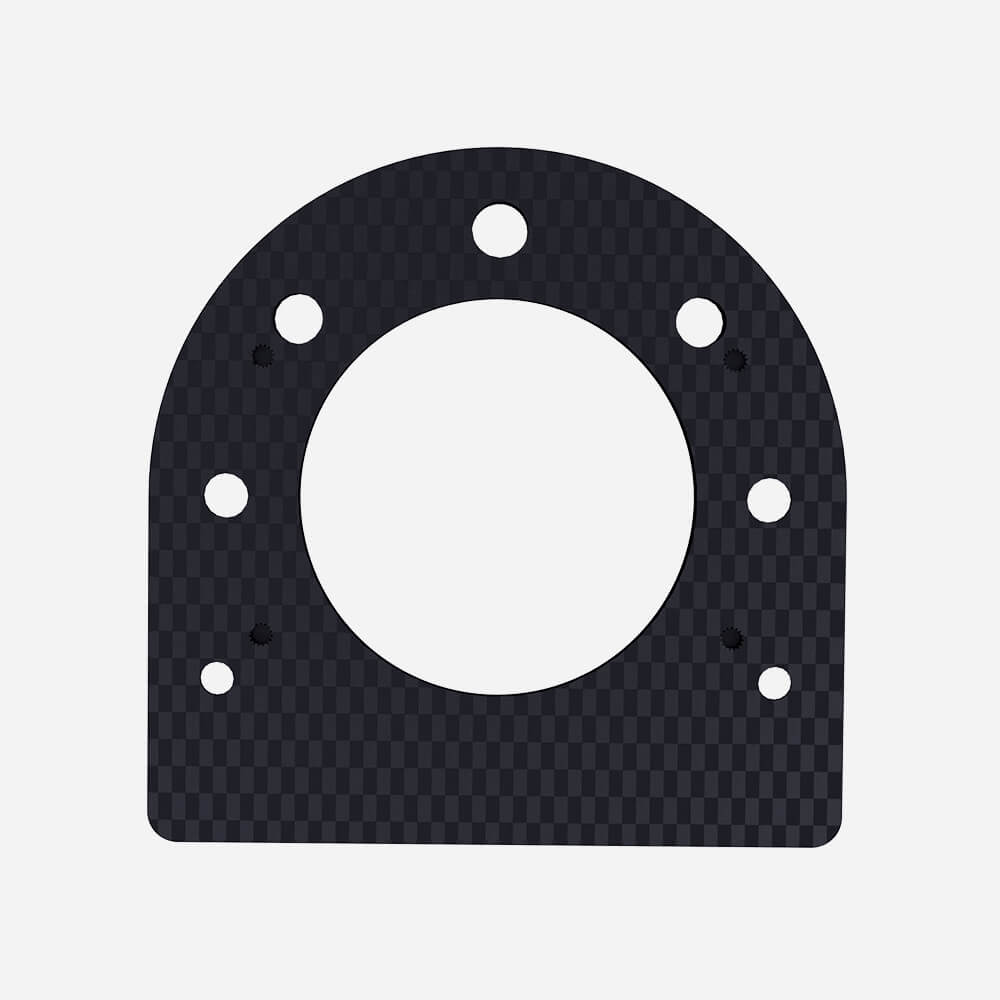 Bottom view of Black Mazel Golf Putting Cup – sturdy aluminum cup for realistic indoor and outdoor golf practice