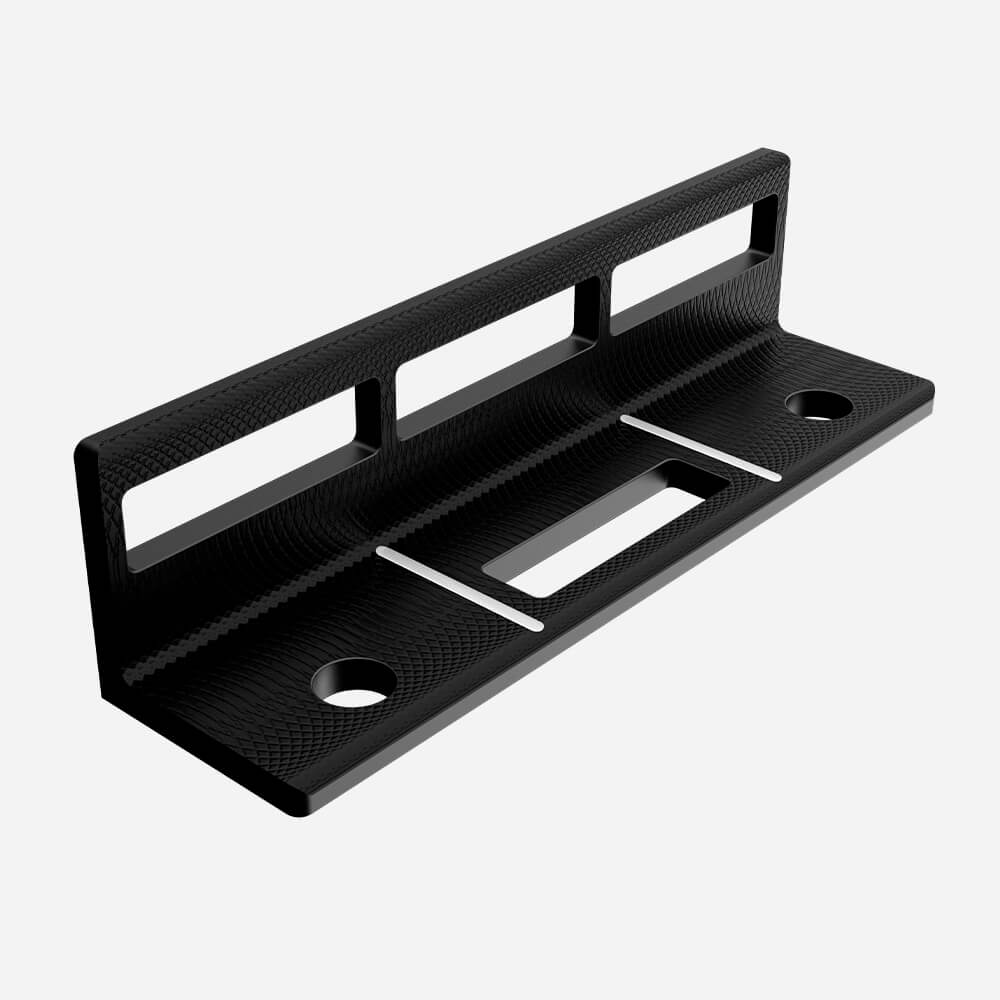 Close-up detail of Mazel Golf Pro Putting Path Trainer in Black with alignment indicators for instant feedback