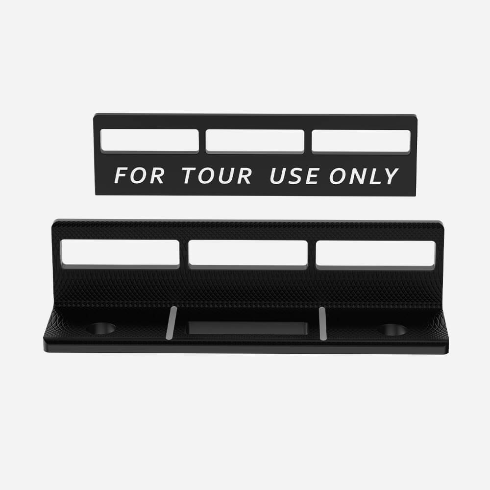 Mazel Golf Pro Putting Path Trainer in Black, front view showing precision stroke alignment and path guide