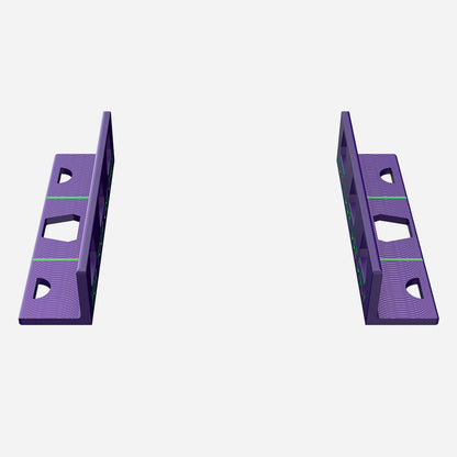 Side view of Mazel Golf Putting Path Trainer in Purple for short game practice and instant feedback