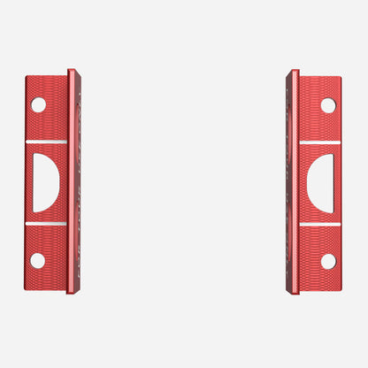 Back view of Mazel Golf Pro Putting Path Trainer in Red showing durable CNC aluminum alloy construction