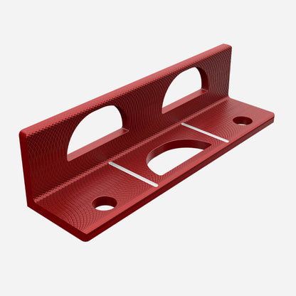 Close-up detail of Mazel Golf Pro Putting Path Trainer in Red with alignment indicators and instant feedback