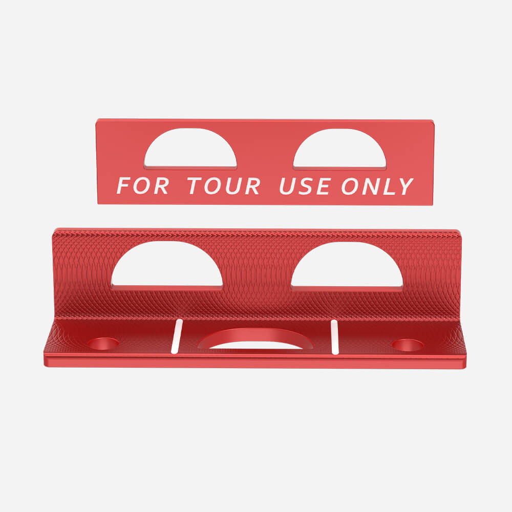 Mazel Golf Pro Putting Path Trainer in Red, front view showing precision stroke alignment and putting path guide