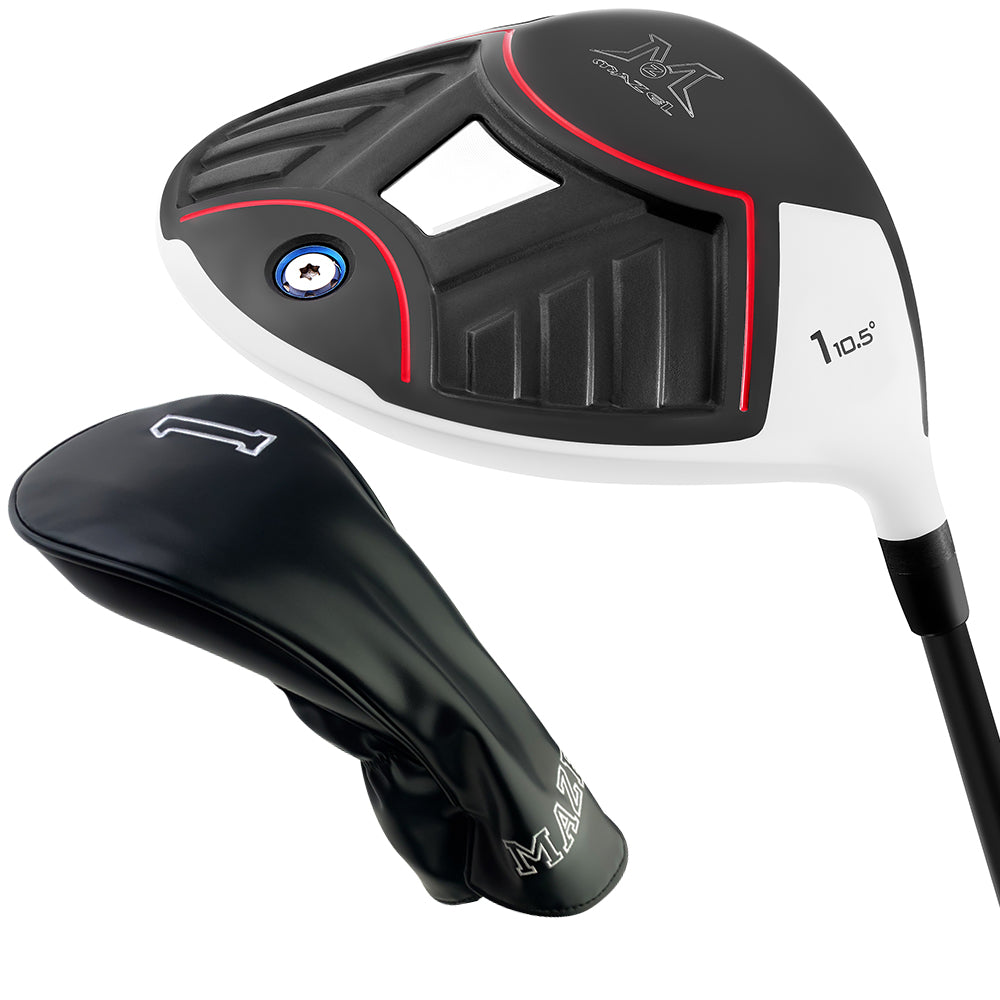 mazel golf Premium 10.5° loft golf driver with headcover included, ideal for players seeking performance and style