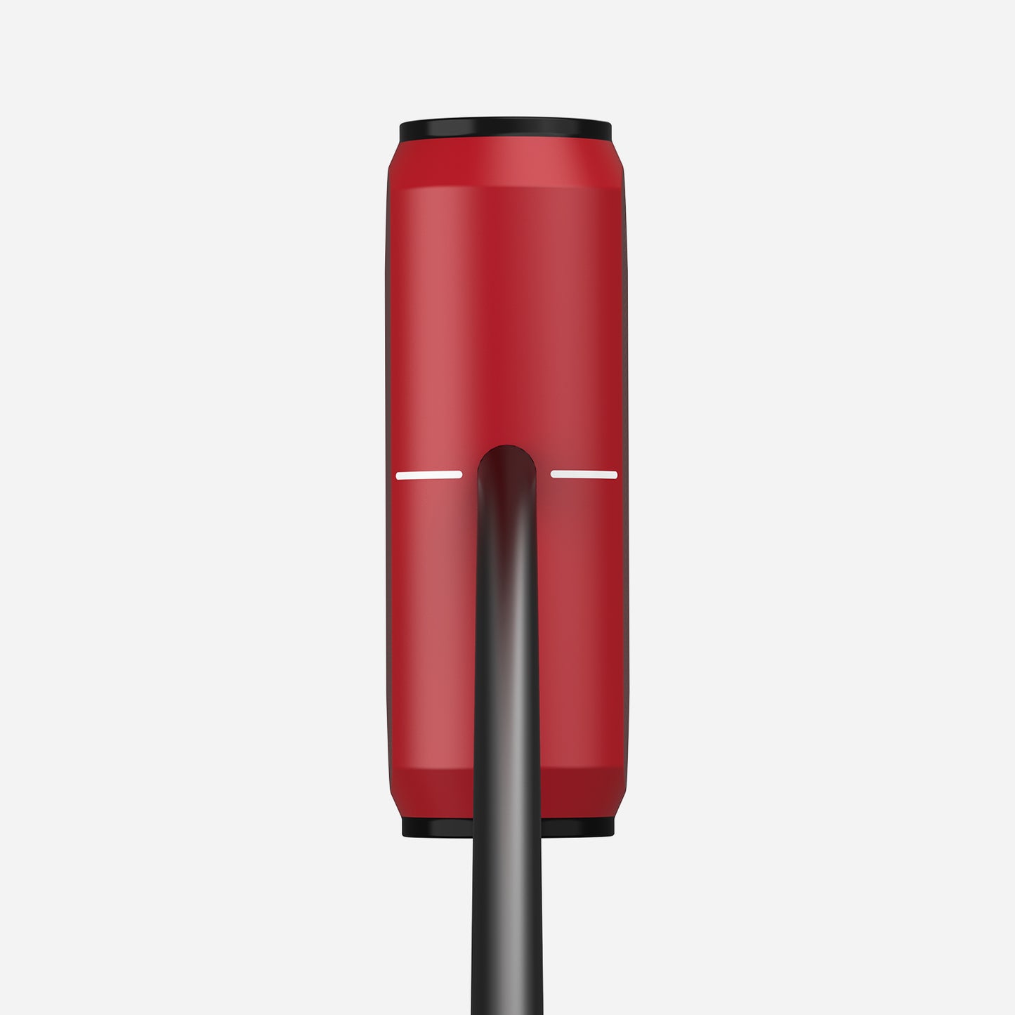 Side view of the red MAZEL Two-Way Stand Up Putter head