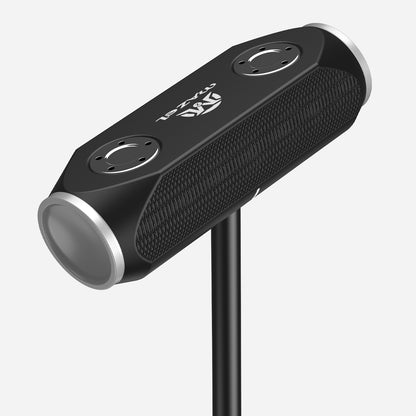 Black MAZEL Two-Way Stand Up Putter head with dual sole weights
