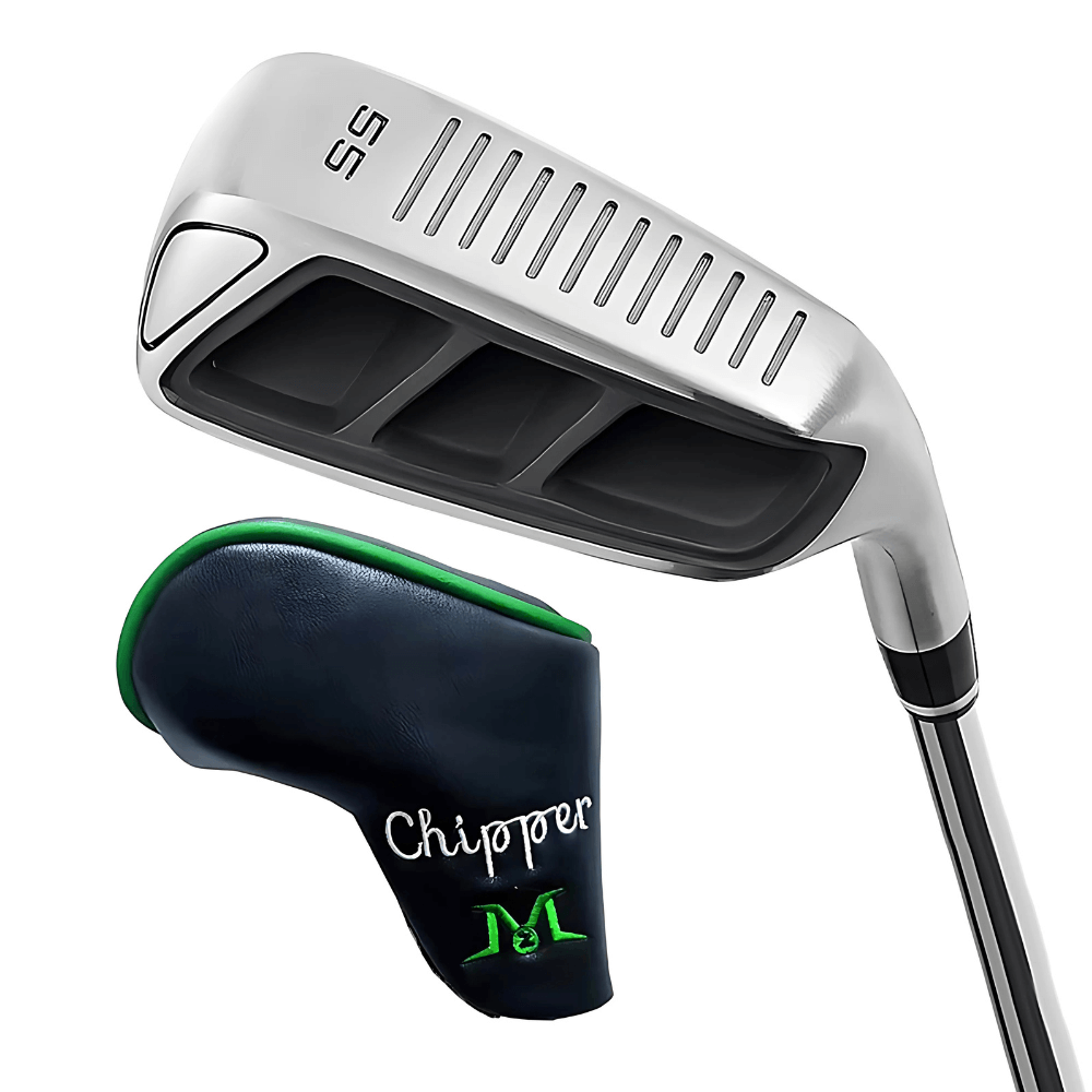chipper golf club with head cover 55 degree black