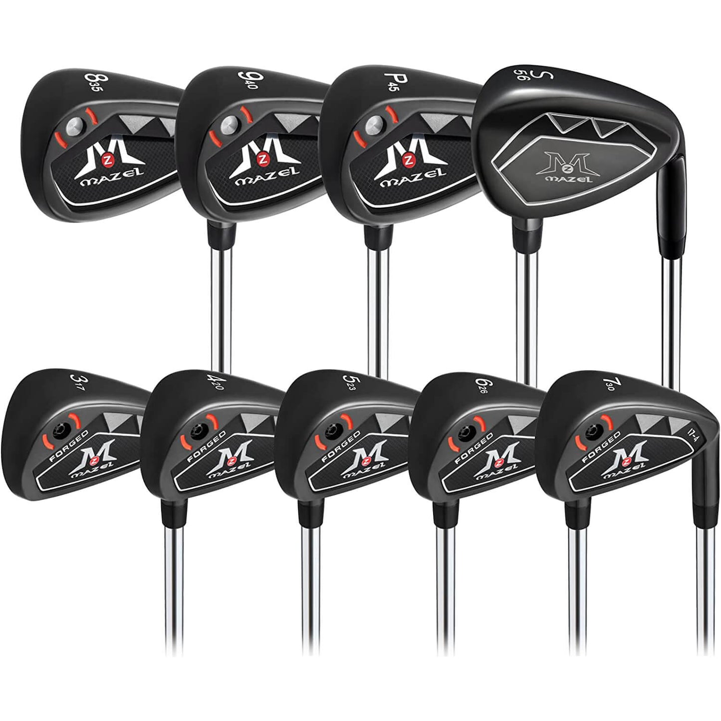 Titanium Golf Drivers Black + Golf Iron Set Right Handed