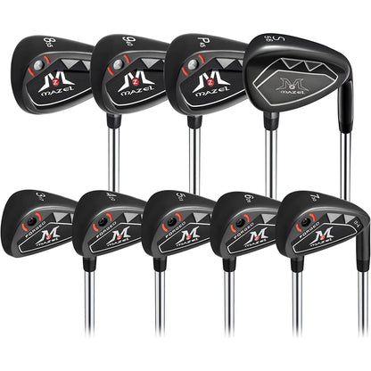Titanium Golf Drivers Black + Golf Iron Set Right Handed